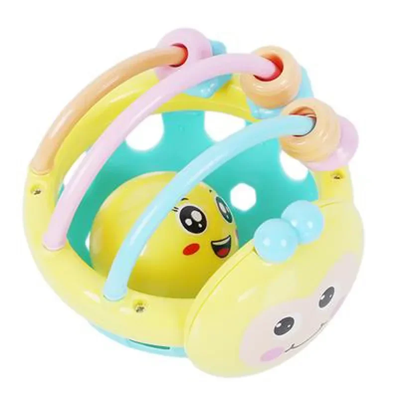 1Pc 10cm Baby Toy Catch Ball Bendy Baby Walker Rattles Develop Intelligence Ball 0-12 Months Plastic Bell Rattle Doll