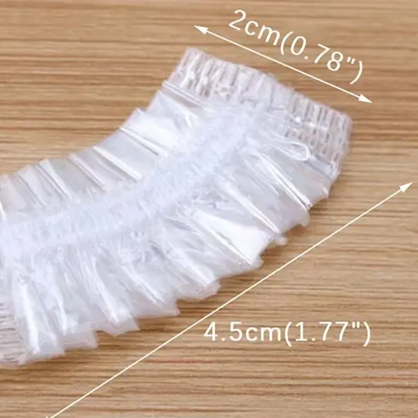 

100pcs Hair Dyeing Ear Cover Disposable Waterproof Ear Protector Salon Bath Shower Shield Earmuffs Barber Hairdressing Accessory