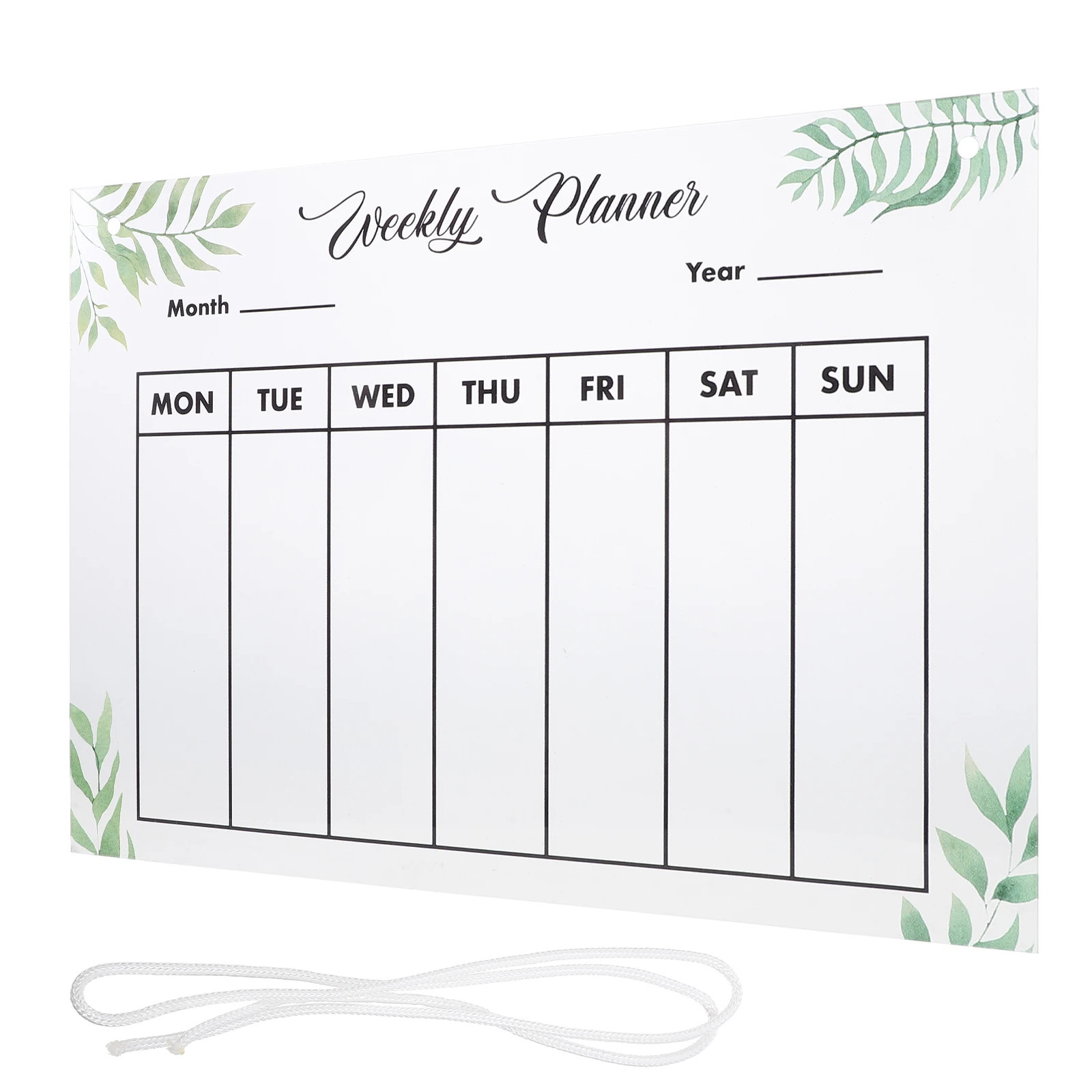 1 Set Transparent Acrylic Memo Board Lanyard Included Erasable Writing Message Note Planner For Office Home Desktop Lightweight