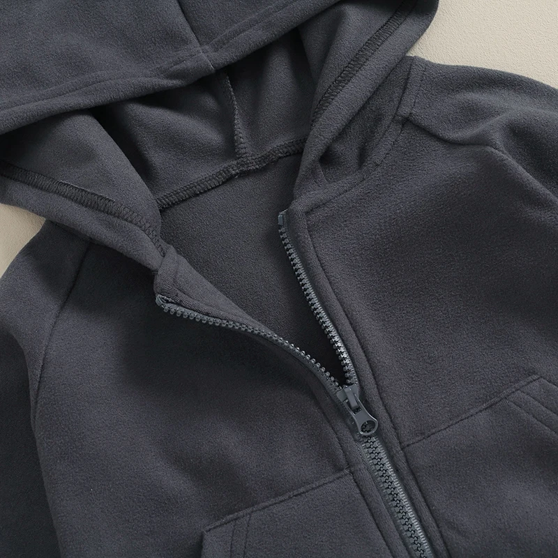 Lioraitiin-Mono de manga larga con capucha para bebé recién nacido, sudaderas cálidas de Color sólido, 0-18 meses, 2023-10-04