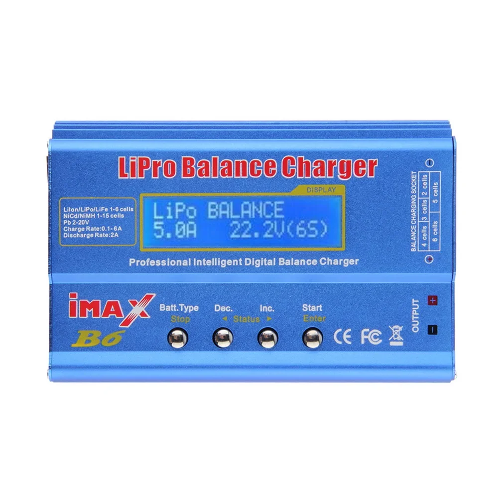 IMAX B6 80W Digital RC Lipo NiMh Battery Balance Charger AC Power 12V5A EU US UK AU Adapter Li-Fe/Li-lon/Ni-Cd Battery Charger