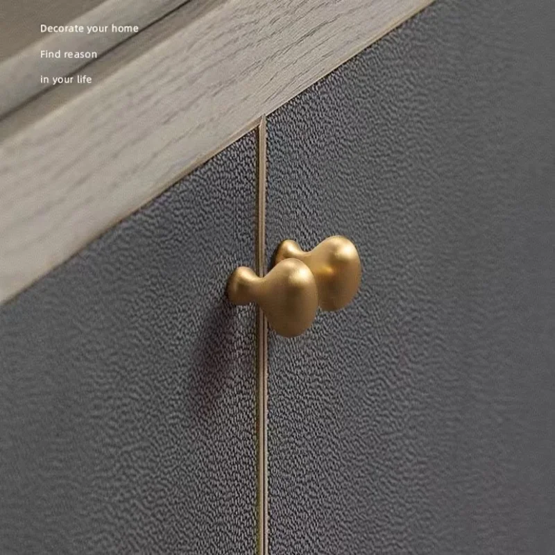 

Wardrobe handle pigeon egg creative oval cabinet drawer handle brass handle copperpulls