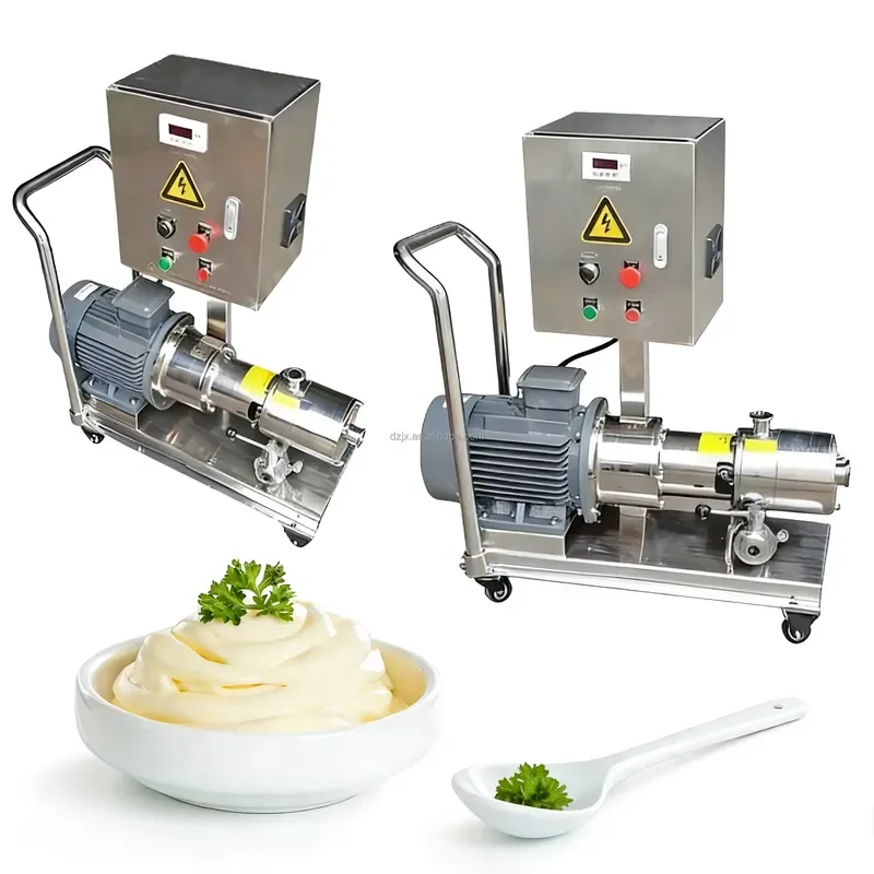 DZJX Mayonnaise Inline High Shear Sanitary Mixer Emulsifier Pipeline Homogenizer Chemical Dispersion Continuous Emulsifying