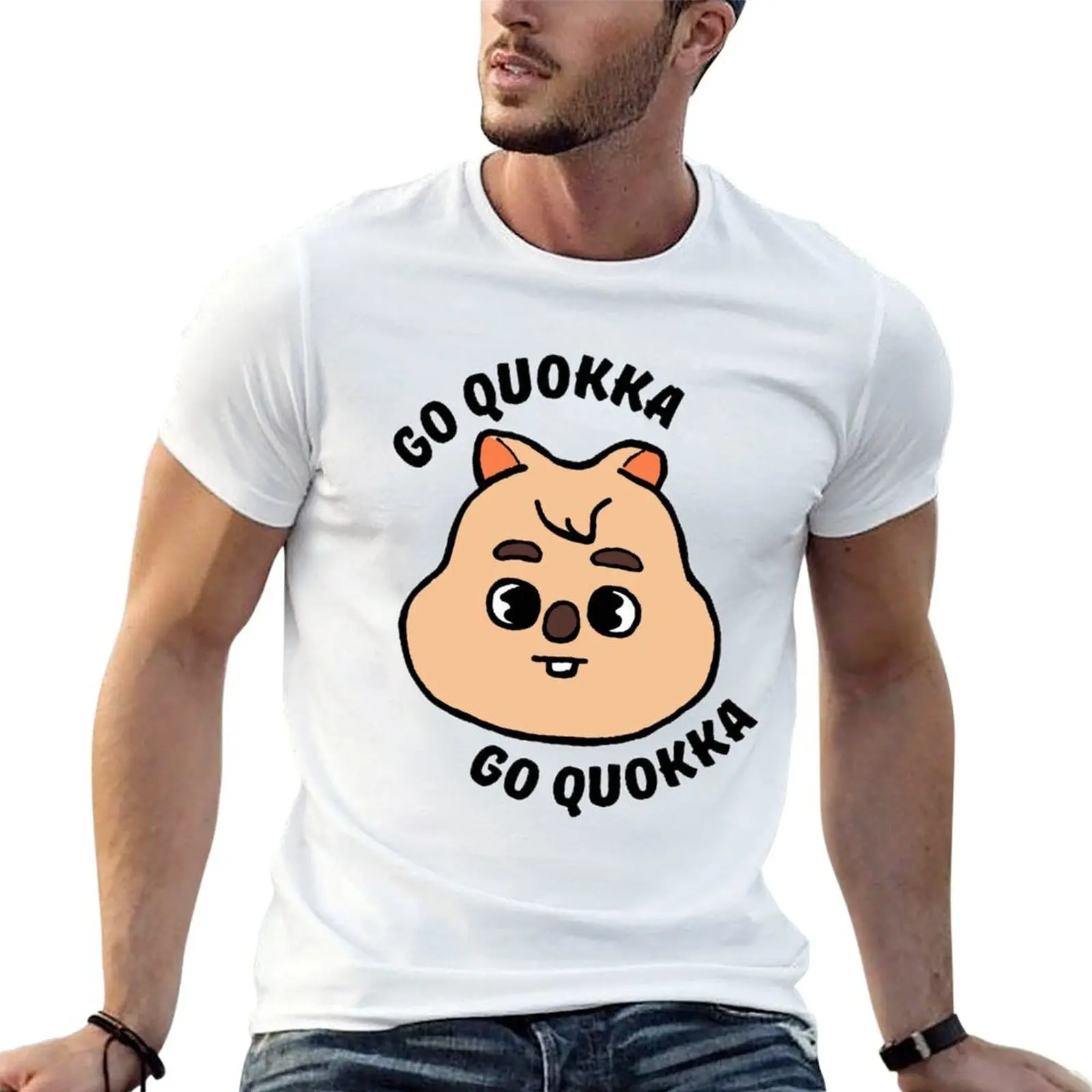 

Go Quokka T-Shirt man t shirt luxury t shirt men 100% cotton luxury brand mens graphic t shirts T-shirt