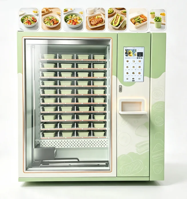 Gym-Specific Boxed Meal Vending Machine Dustproof Refrigerated Boxed Meal Vending Machine Customized