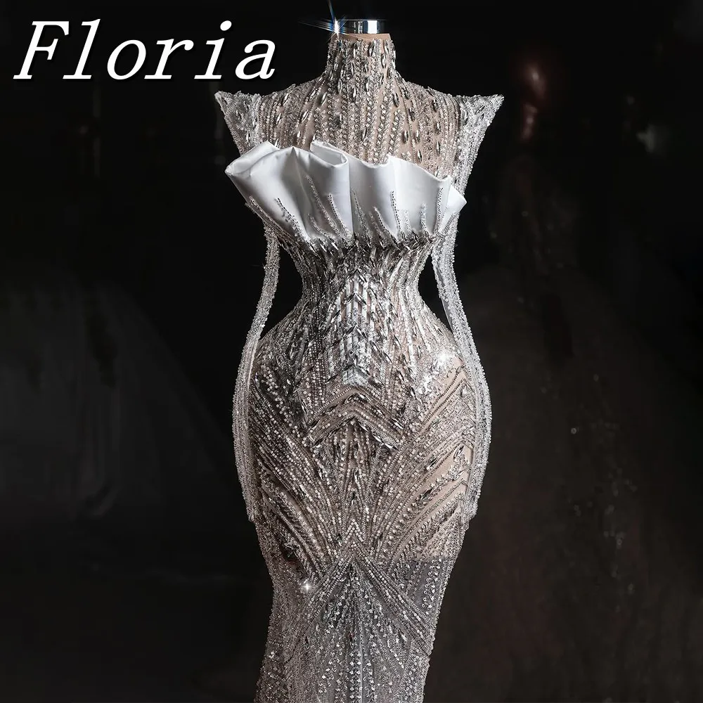 

Elegant Rhinestone Beads Maxi Celebrity Red Carpet Dress Floor Length Mermaid Gowns 2025 Gorgeous Design For Wedding Party