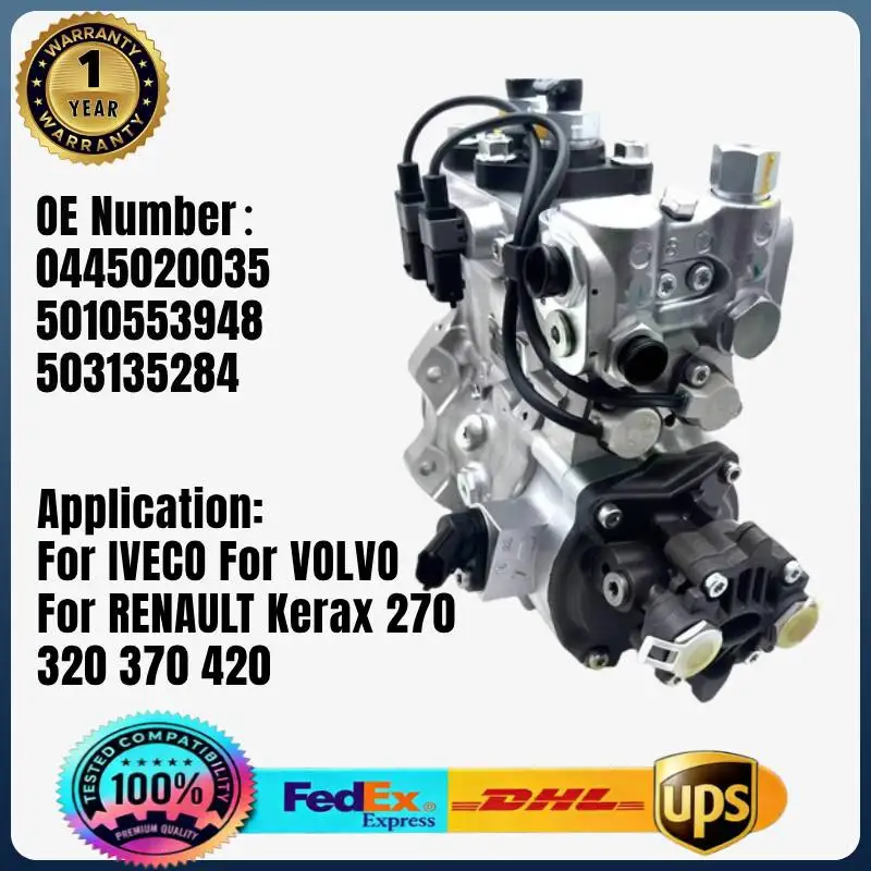 

Топливный насос Common Rail 0445020035 5010553948 503135284 для IVECO, VOLVO, RENAULT Kerax, Midlum Premium