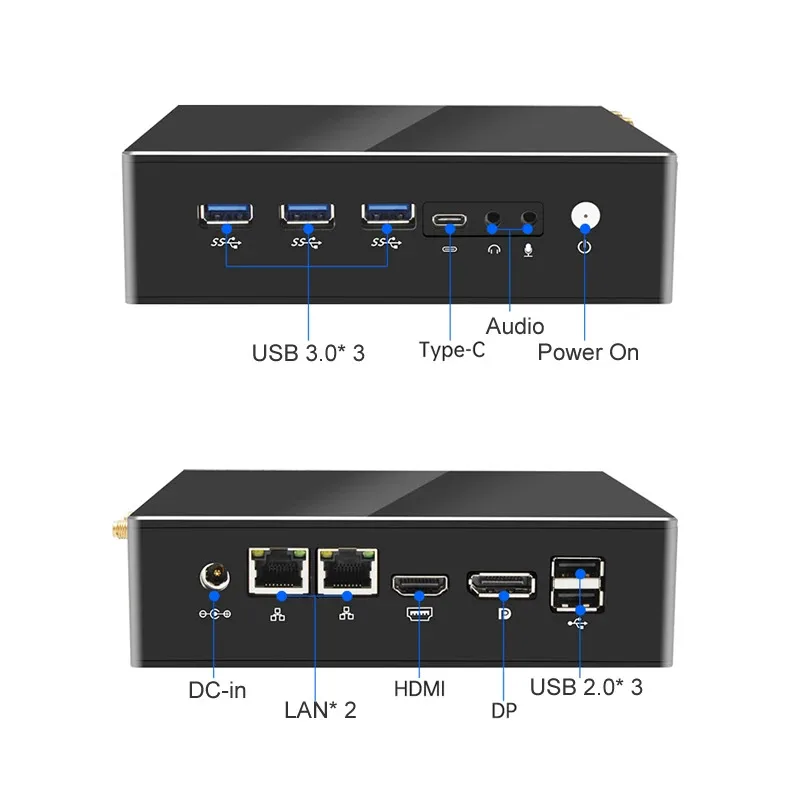 X64 Mini Computer Mini PC For Office Work Most Powerful Mini Desktop