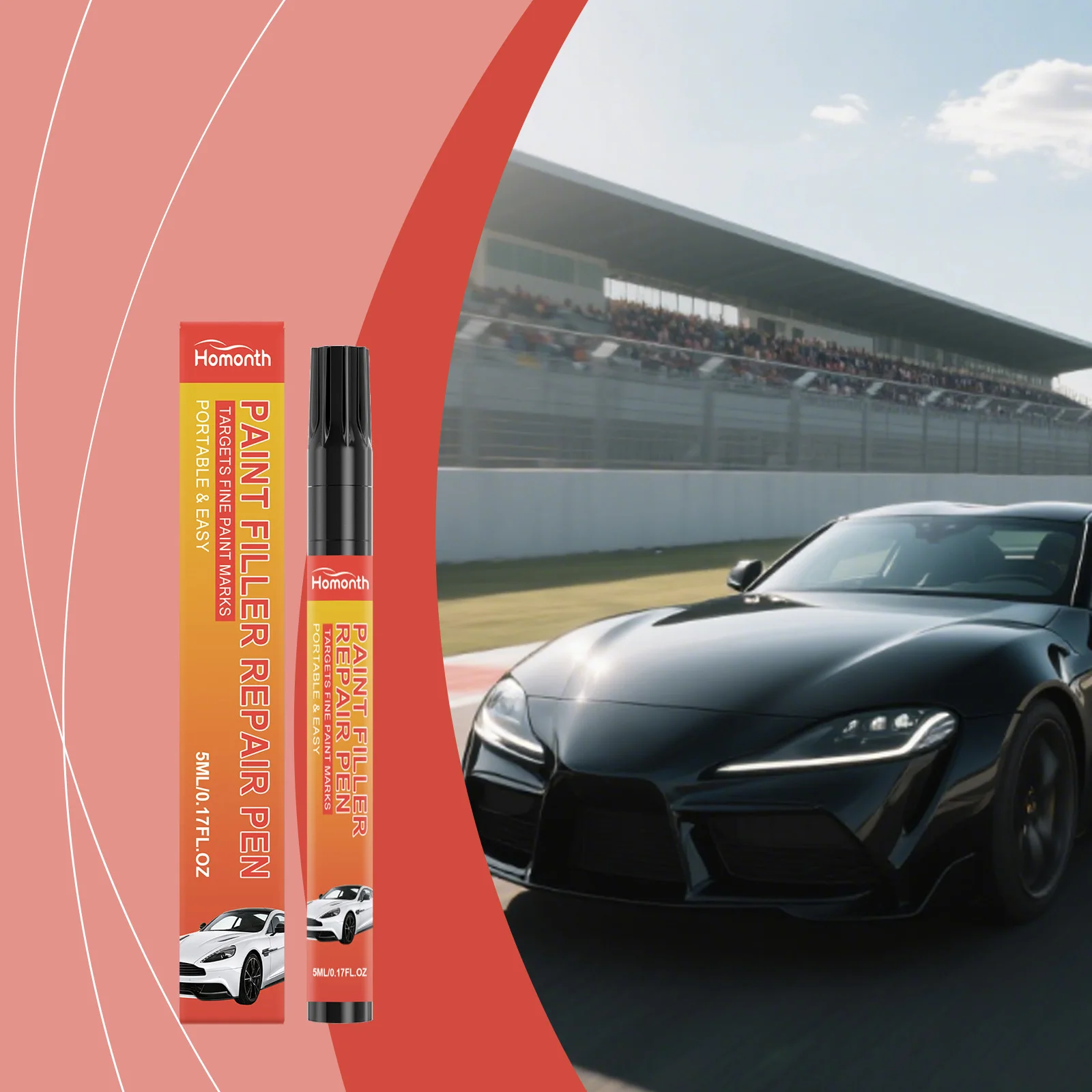 Car scratch care pen, car daily renovation shiny maintenance scratch convenient polishing care pen