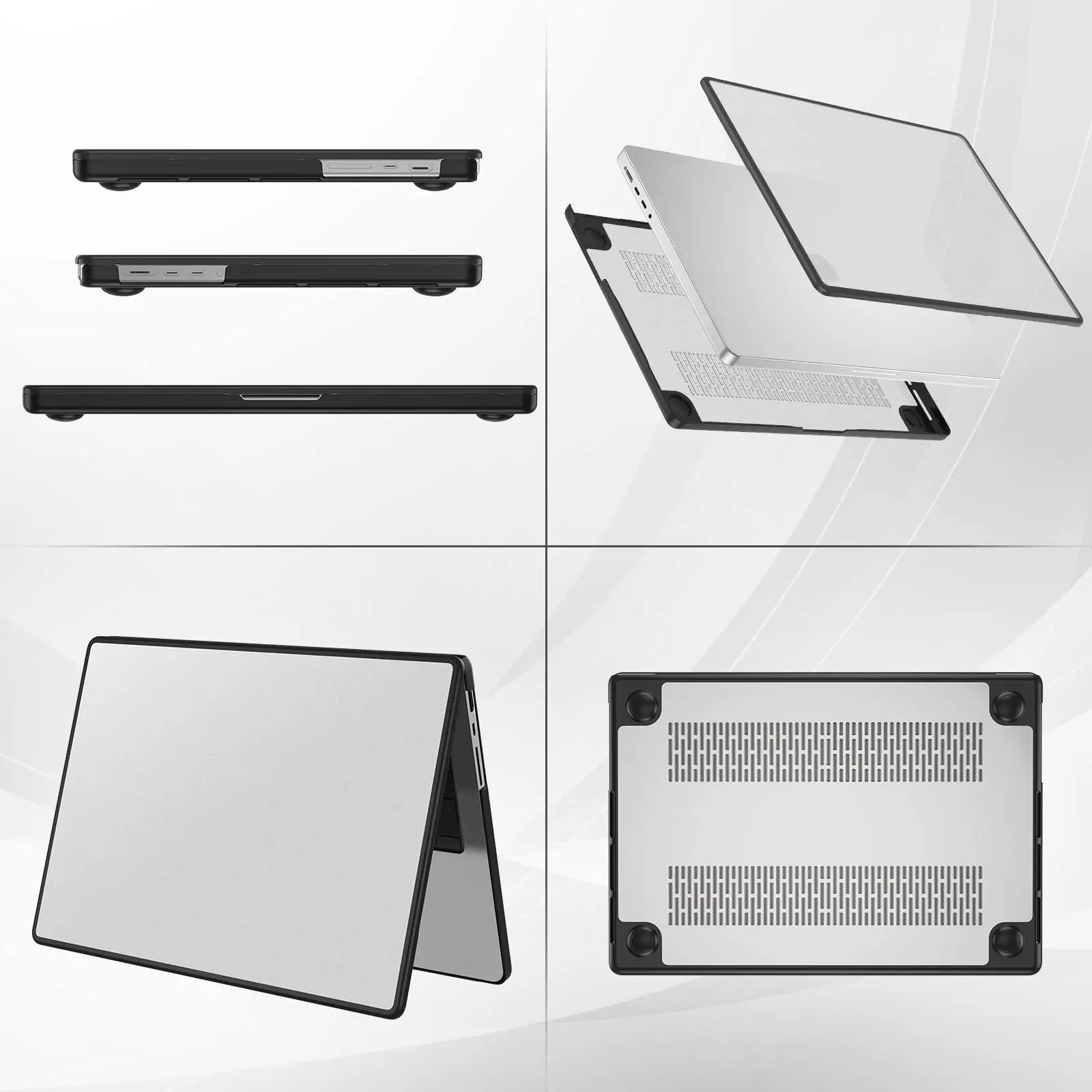 Imagem -06 - Capa para Macbook Pro Chip Case para Macbook Pro 14 m3 m2 m1 Pro Max A2991 A2780 A2485 A2442 A2779 A2992 2023 2023 2023 A3114