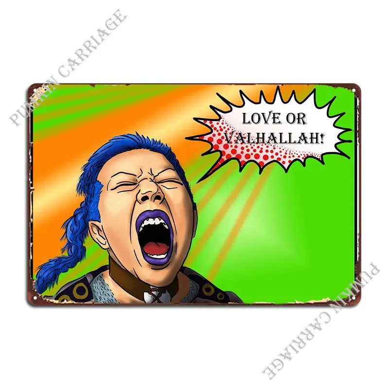 Valkyrie Metal Plaque Poster Decoration Customize Cinema Cinema Tin Sign Poster