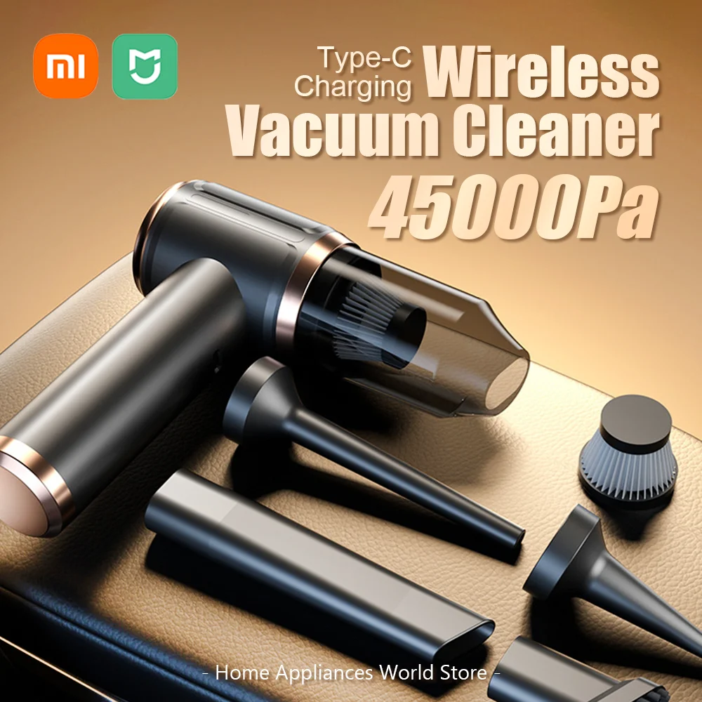 

Xiaomi Wireless Vacuum Cleaner Type-C Charging Blowing Suction 2 In 1 Handheld Small 45000Pa Portability Vacuum Cleaning Machine