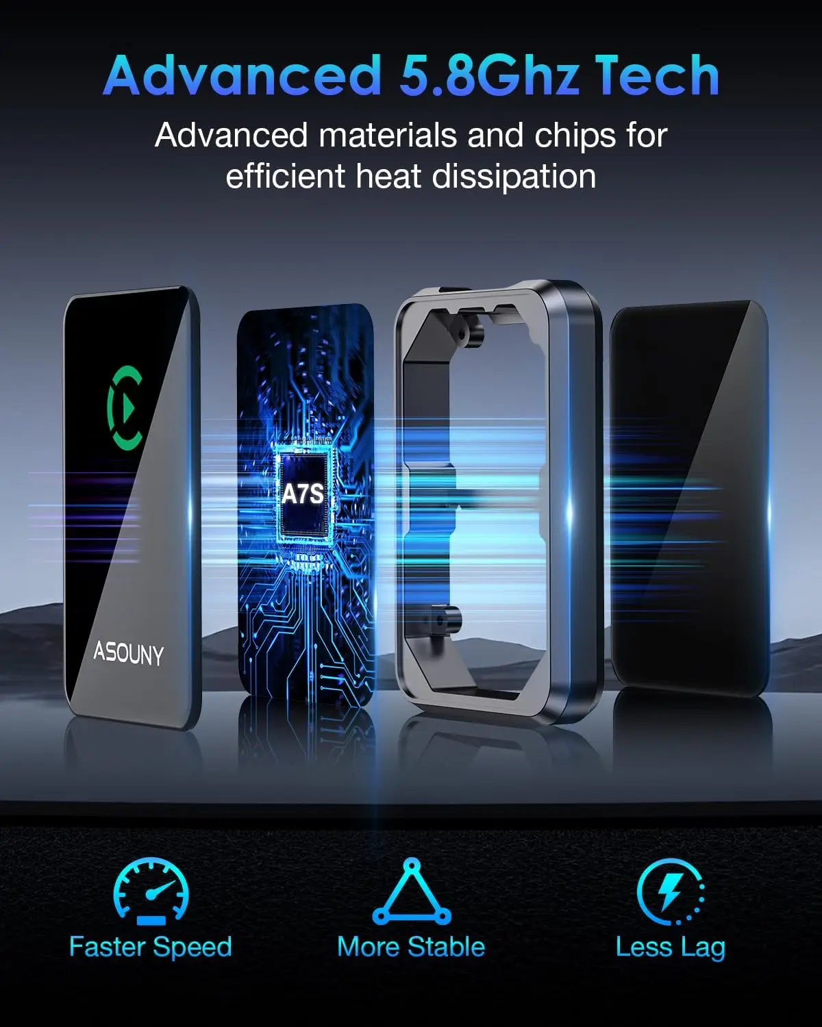 Wireless CarPlay Adapter, Converts Wired CarPlay to Wireless, Plug and Play CarPlay Wireless Adapter, Auto Connect Easy Setup Fi