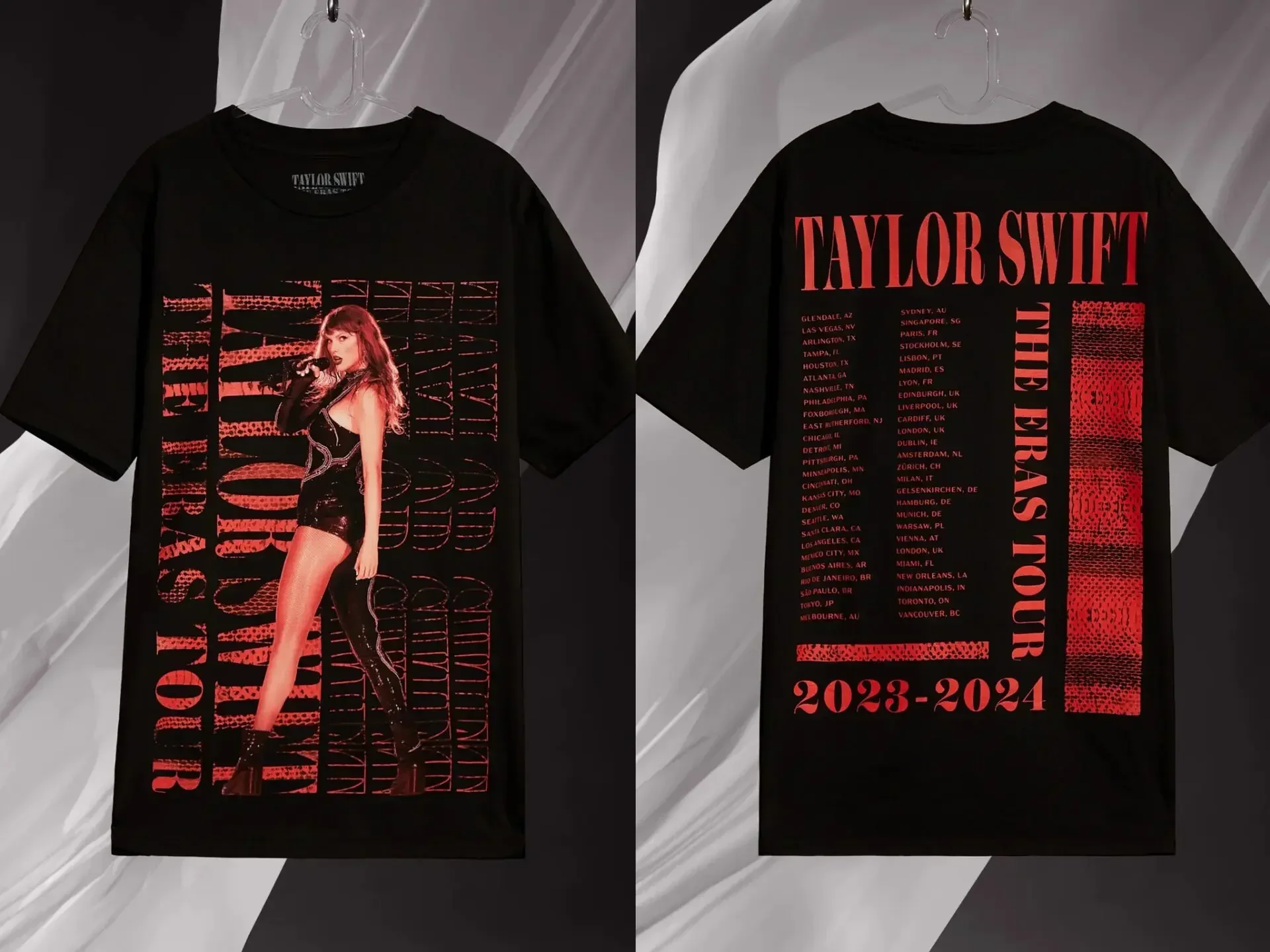 The Eras Tour 1989 TayTay Version Live Photo T-Shirt Official Website  Short Sleeves Men Women Gift Cotton Short Sleeve