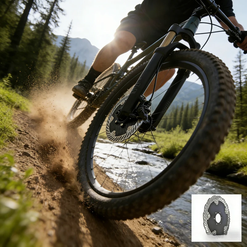 

140/160mm Centerlock Ultra-Light Carbon Fiber MTB Brake Rotor | High-Performance Floating Disc