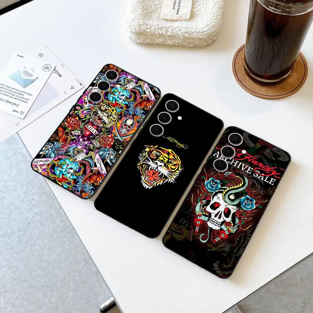 Funda de teléfono Fashion E-Ed H-Hardy para Samsung S 24 fe 25 Ultra plus 20 lite 21 30 22 23 24 22 Ultra 5G Fundas