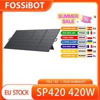 FOSSiBOT SP420 420W Portable Fordable Solar Panel, 23.4% Conversion Efficiency, IP67 Waterproof, Foldable and Portable