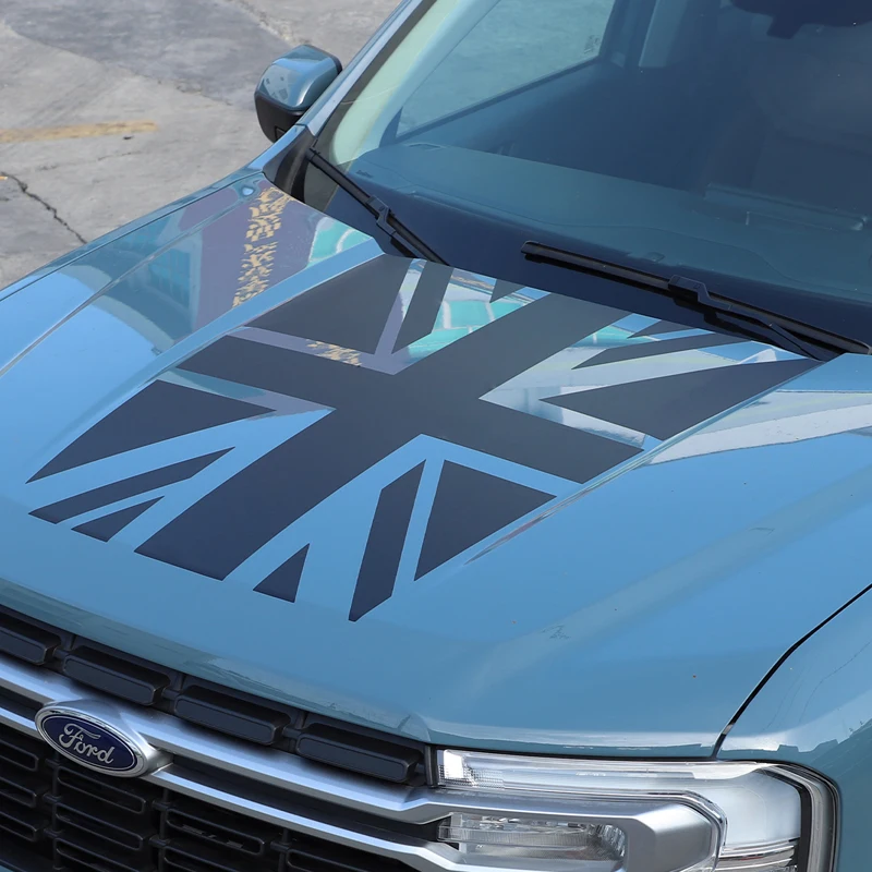 Black PVC Engine Cover Sticker for Ford Maverick 2022-2025 - Image 7