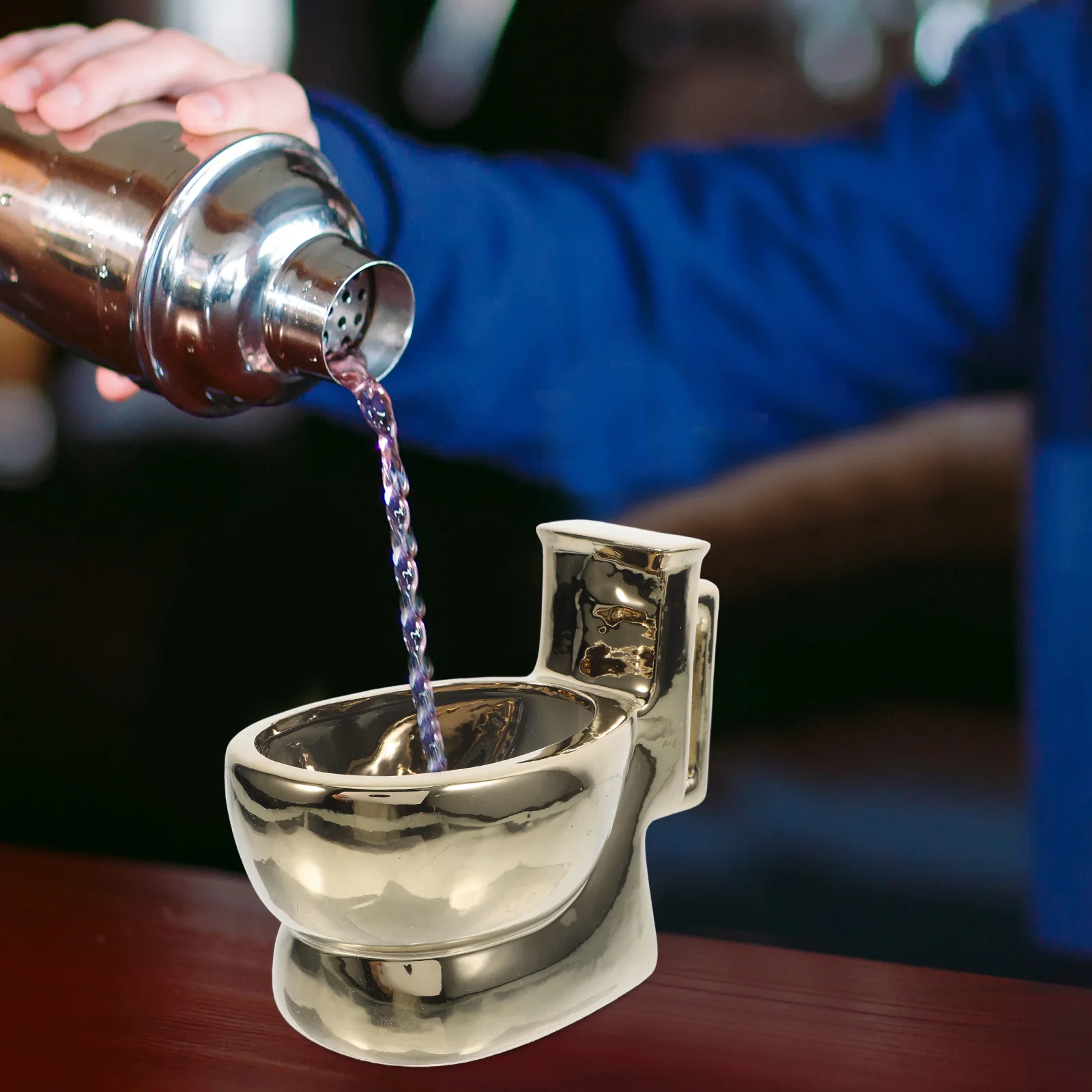 

1Pcs Toilet Shaped Cup Creative Ceramic Coffee Mug Large 400ml Funny Party Photo Prop Toilet Shaped Cup Ceramic Coffee Mug