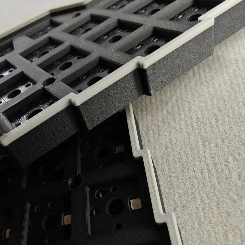 Kit Keyboard Corne Split Dual-Mode Nirkabel Bluetooth Profil Rendah Hot Swap Aksesori PC Kantor Layar RGB Keyboard Ultra-tipis