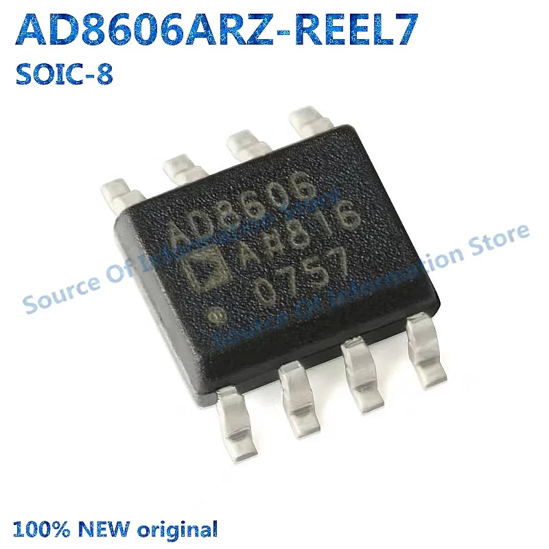 5Pcs, AD8606ARZ-REEL7 SOIC-8 Precision CMOS Rail-to-Rail Operational Amplifier Chip