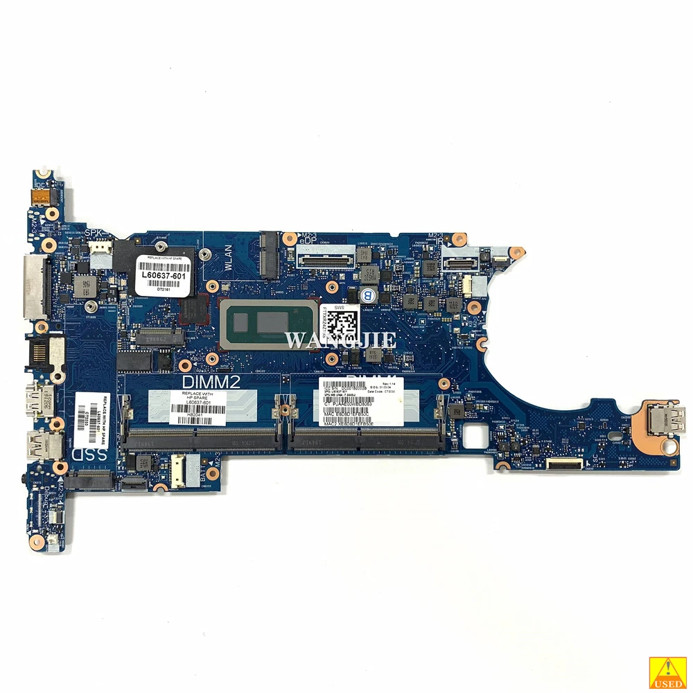 

L60637-601 для HP EliteBook 830 G6, материнская плата для ноутбука, HSN-I23C 6050A3022401-MB-A01, материнская плата с SRF9W i7-8665U