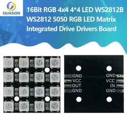 16Bit RGB 4x4 4*4 LED WS2812B WS2812 5050 RGB LED Matrix Integrated Drive Drivers Board LED Module forArduino