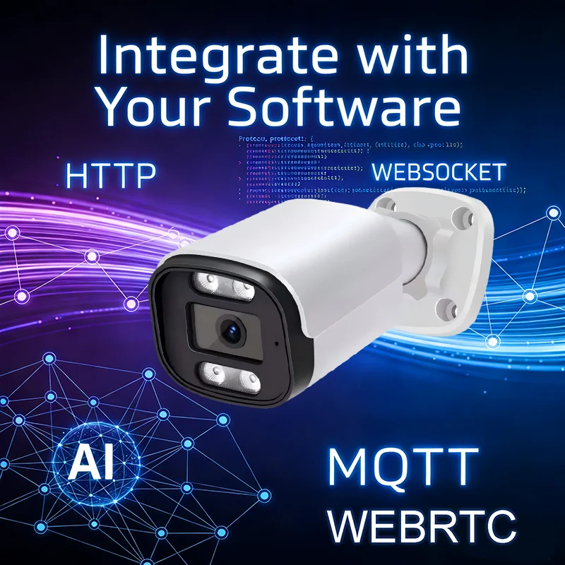2026Custom 2MP 4MP 5MP 8MP Wireless WIFI CCTV Indoor Outdoor AI Smart IP Camera POE WebRTC RTSP RTMP With SDK API