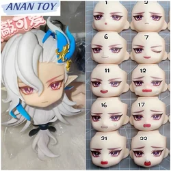 Game Neuvillette Ob11 Faceplates 1/12 Bjd Doll Accessories Handmade Water Sticker Faceplate Anime Game Cosplay