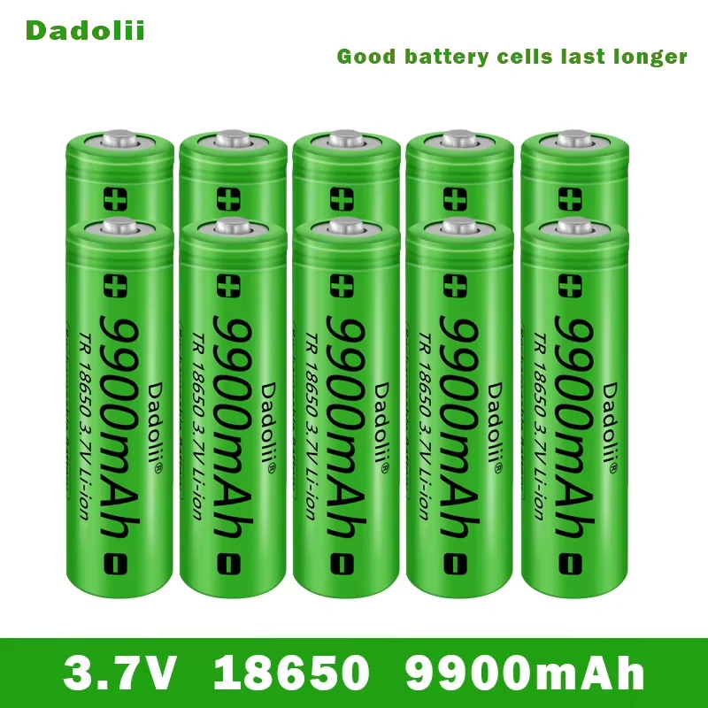 Nueva carga rápida 3,7 V 18650 9900mAh batería recargable de iones de litio de alta capacidad para linterna batería de juguete
