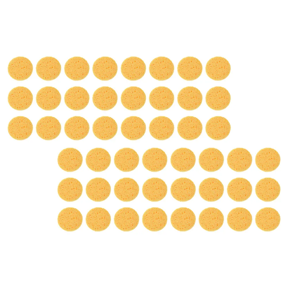 

50pcs Facial Wood Pulp Cotton 80x8mm Makeup Remover Cleansing Exfoliating Sponges For Skin Care Sponge Daily Skincare