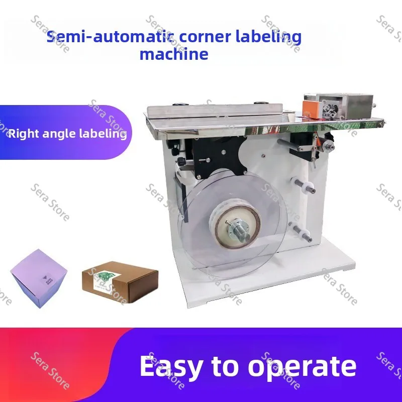 Desktop Corner Sealing Labeling Machine Color Box 90 Degree Sticker