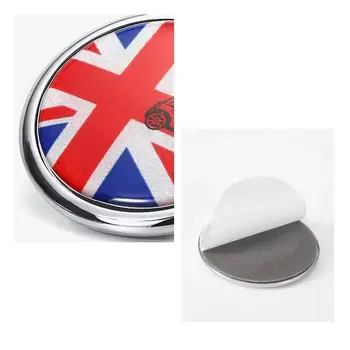 6公分金屬車側後窗貼紙徽章,適用於MINI COOPER JCW F56 F60 R60 R61 F60 Cooper S Countryman Paceman裝飾 8 最佳銷售 迷你鄉村人標誌 - №8