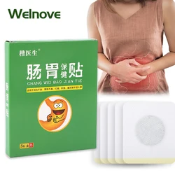 5Pcs Hiccup Relief Patch Constipation Fart Loose Bowels Flatulence Bloating Soothing Plaster Warming Stomach Chinese Medicines