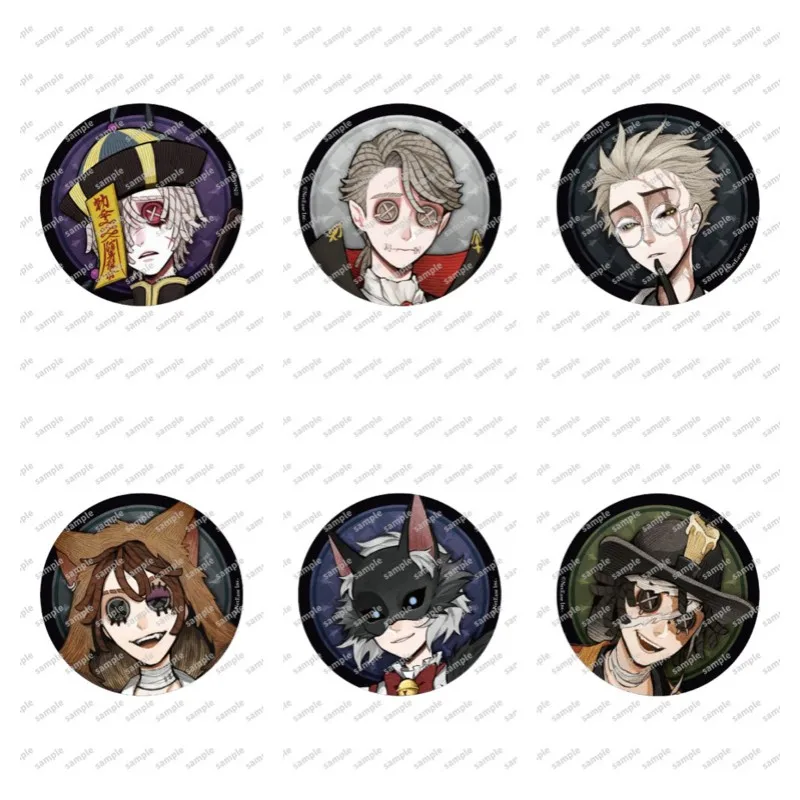 Identity V Anime Figures Ithaqua Andrew Kreiss Norton Campbell Cosplay Halloween Metal Badge Cute Bag Decor Pin Toy Fans Gift