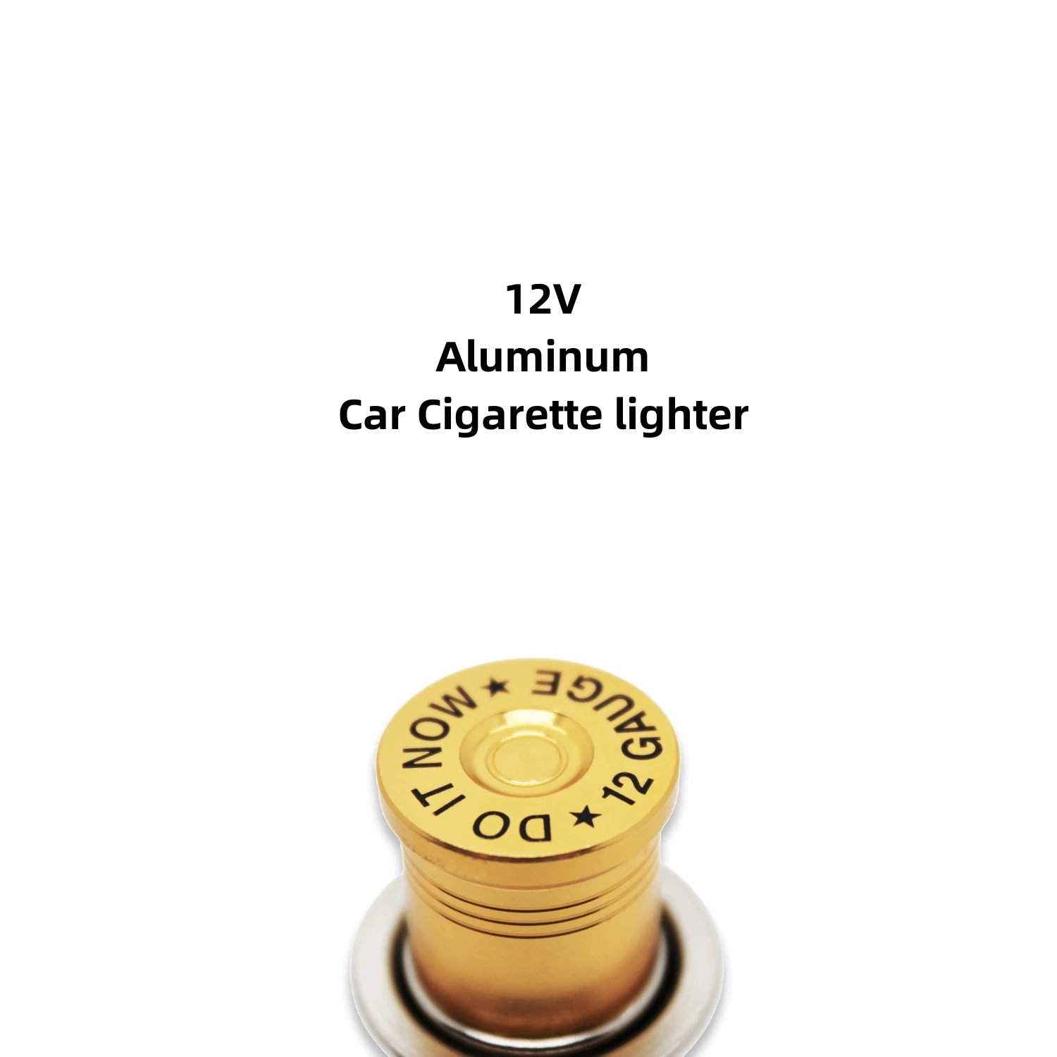 Aluminum Bullet style 12V Car Cigarette lighter For BMW AUDI HONDA Nissan Toyota  MAZDA Most Automotive Vehicles JDM