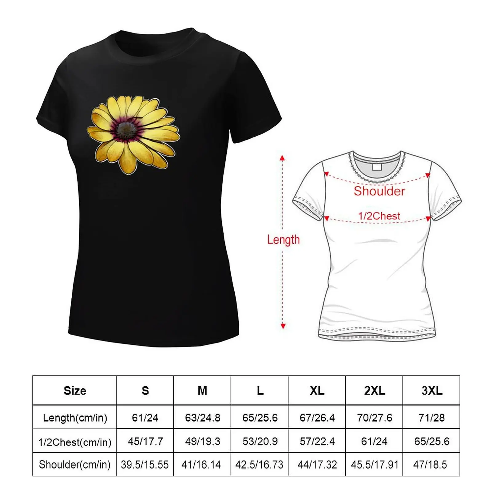 Yellow African Daisy | Spring In Australia T-Shirt cute tops funny anime clothes plus size t shirts for Women loose fit