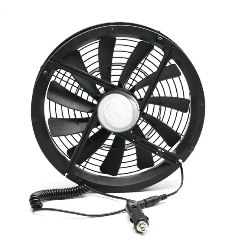 Cooling Exhaust Fan, 25cm High Airflow Adjustable Speed Vent Fan for RV Caravan