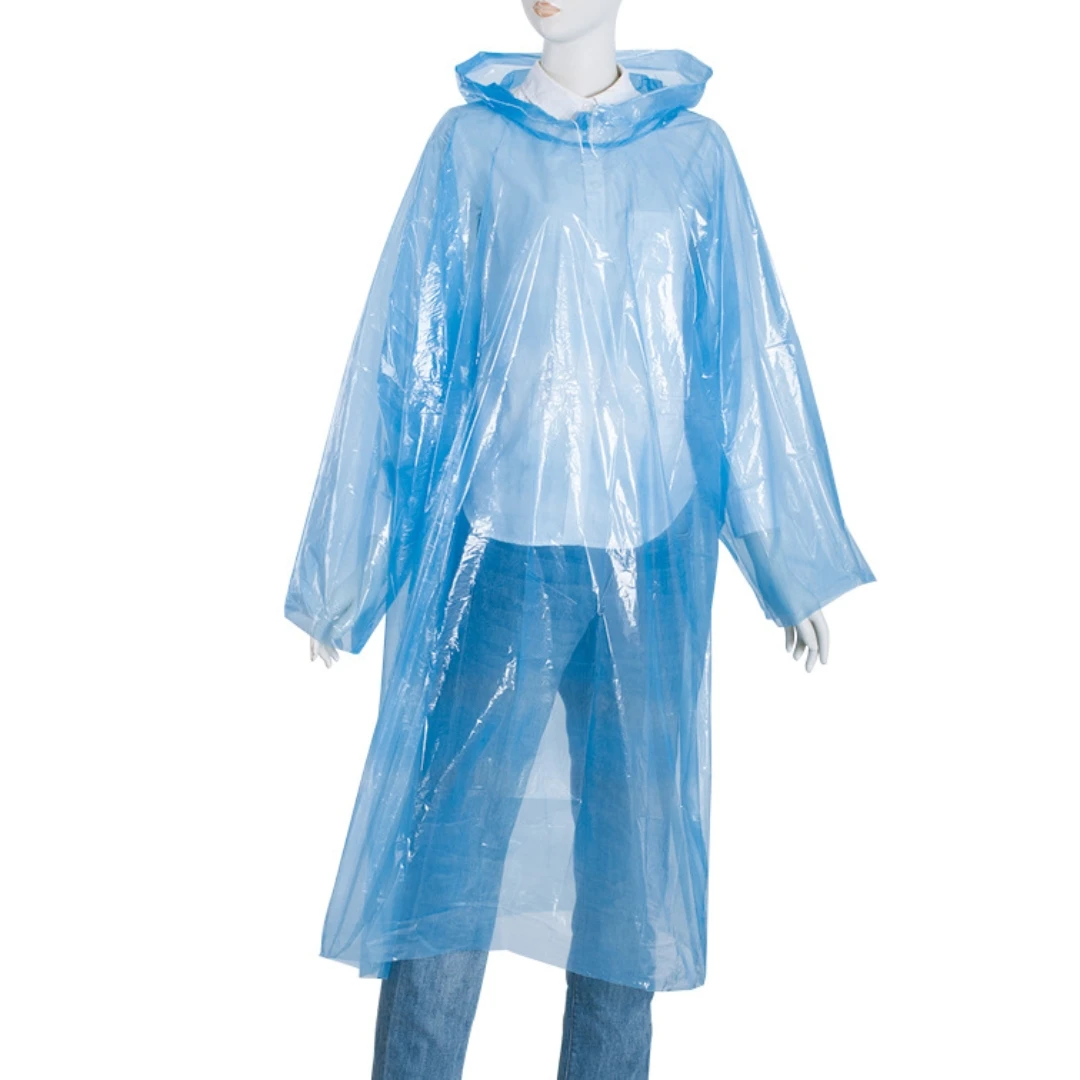 Card Raincoat Disposable Portable Raincoat Whole Body Rain Cover Thickened Adult Size Poncho Amusement Park Tour