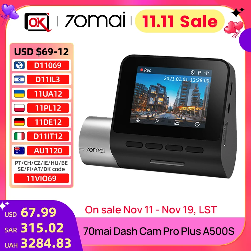 Dash Cam Pro Plus A500S GPS