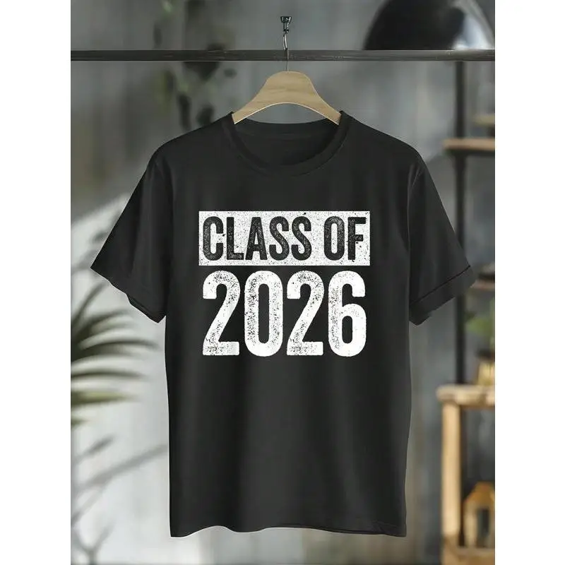 

Class Of 2026 T-Shirt Men's Women's Graduation Gift Senior Year Tee High School College Graduate Present Commemorative Apparel
