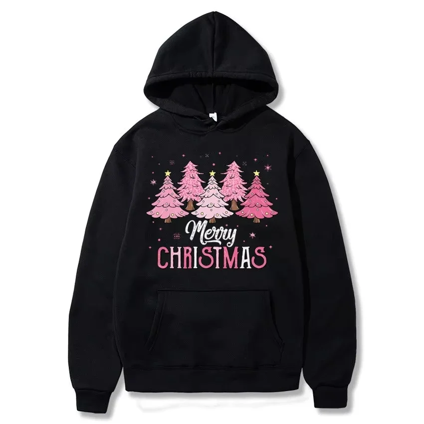 2025 Men's Fleece-Lined Hoodie New Fall_Winter Collection Relaxed Fit Letter Print Casual Hooded Sweatshirt Sporty Style man, wo