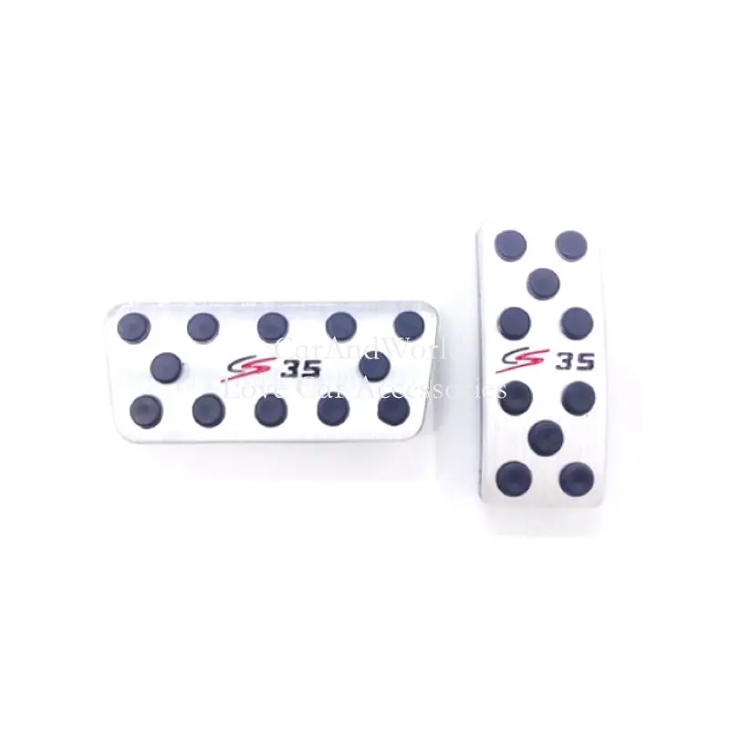 Aluminium Alloy Car AT MT Foot Rest Accelerator Gas Pedal Brake Cover Non-slip Pads For Changan CS35 CS35plus CS55 2012-2023