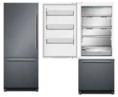 

Low Energy Consumption 438L Air Cooling Bottom Mounted Double Doors Built-in Freezer Refrigerator for Home Use BCD-438W(BI)