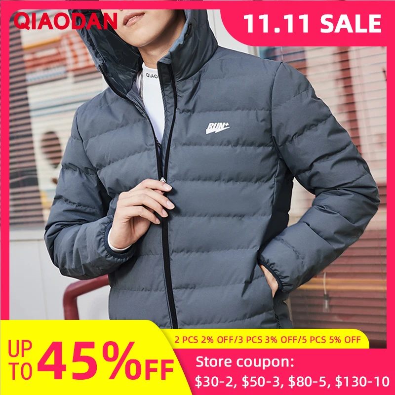 

QIAODAN Sport Down Jacket Men 2025 Winter New Thickened Warm Lightweight Casual Fashion Wind-Resistant Clothing Coat XGM4393211