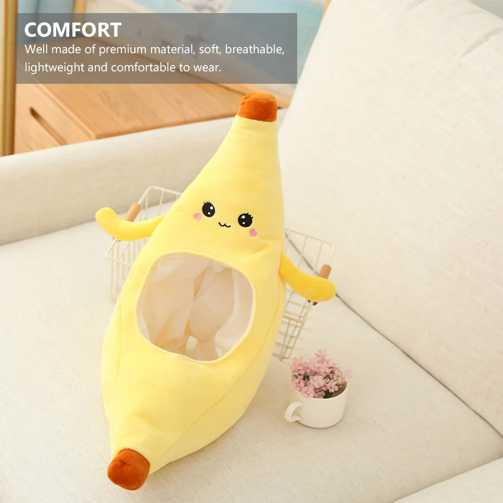 Banaan Hoofddeksel Grappige Feesthoed Baby Bonnet Pluche Cap Kostuum Hoeden Nieuwigheid Voedsel