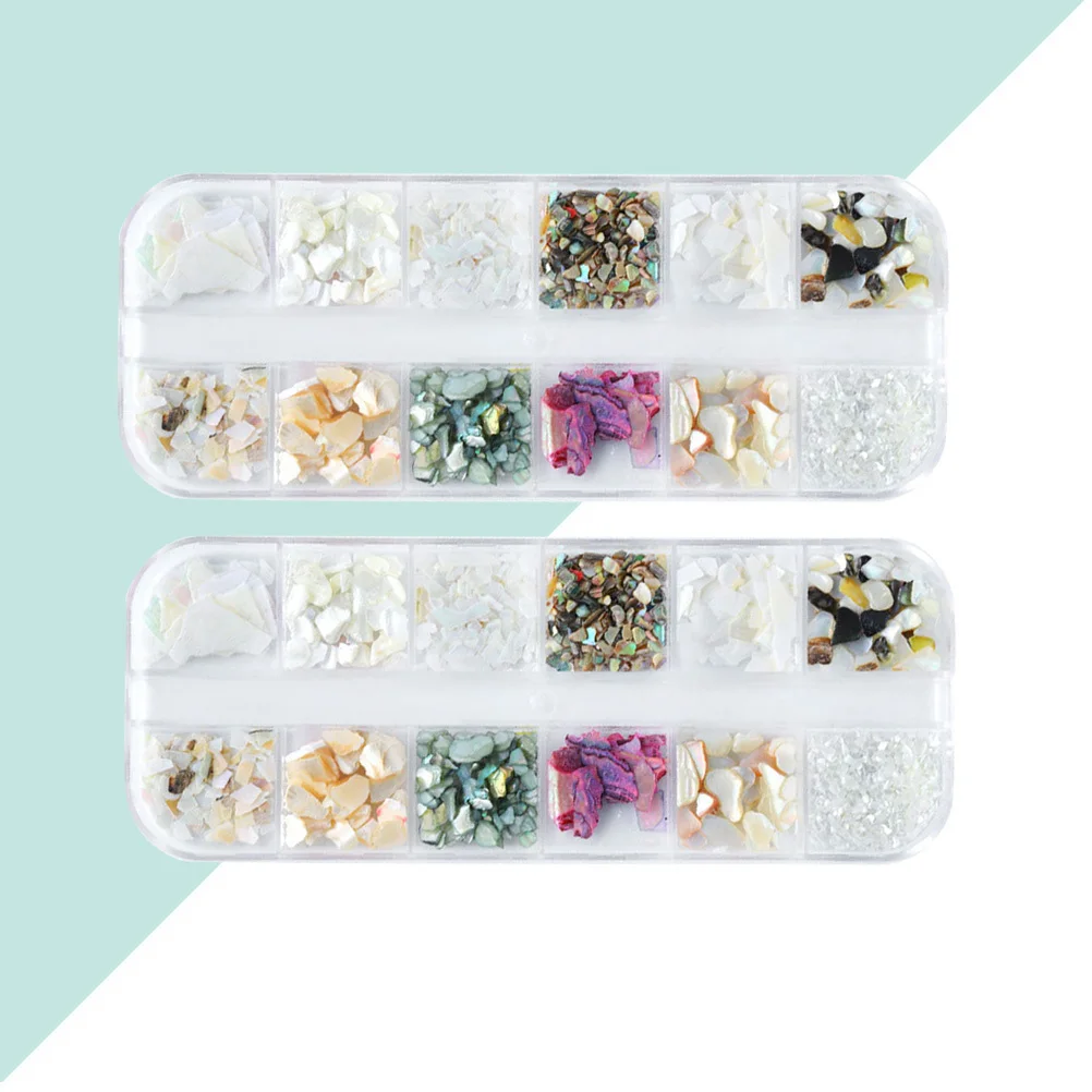 

2Sets Premium Material Nail Drill Accessories Colorful Shining Exquisite Detail Manicure Decoration DIY Manicure Accessory