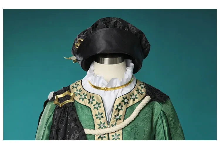 Game Identity V Patient Cosplay Costume Identity V Emil Cosplay Green Suit Adult Male Halloween Carnival Role Play Uniform Men