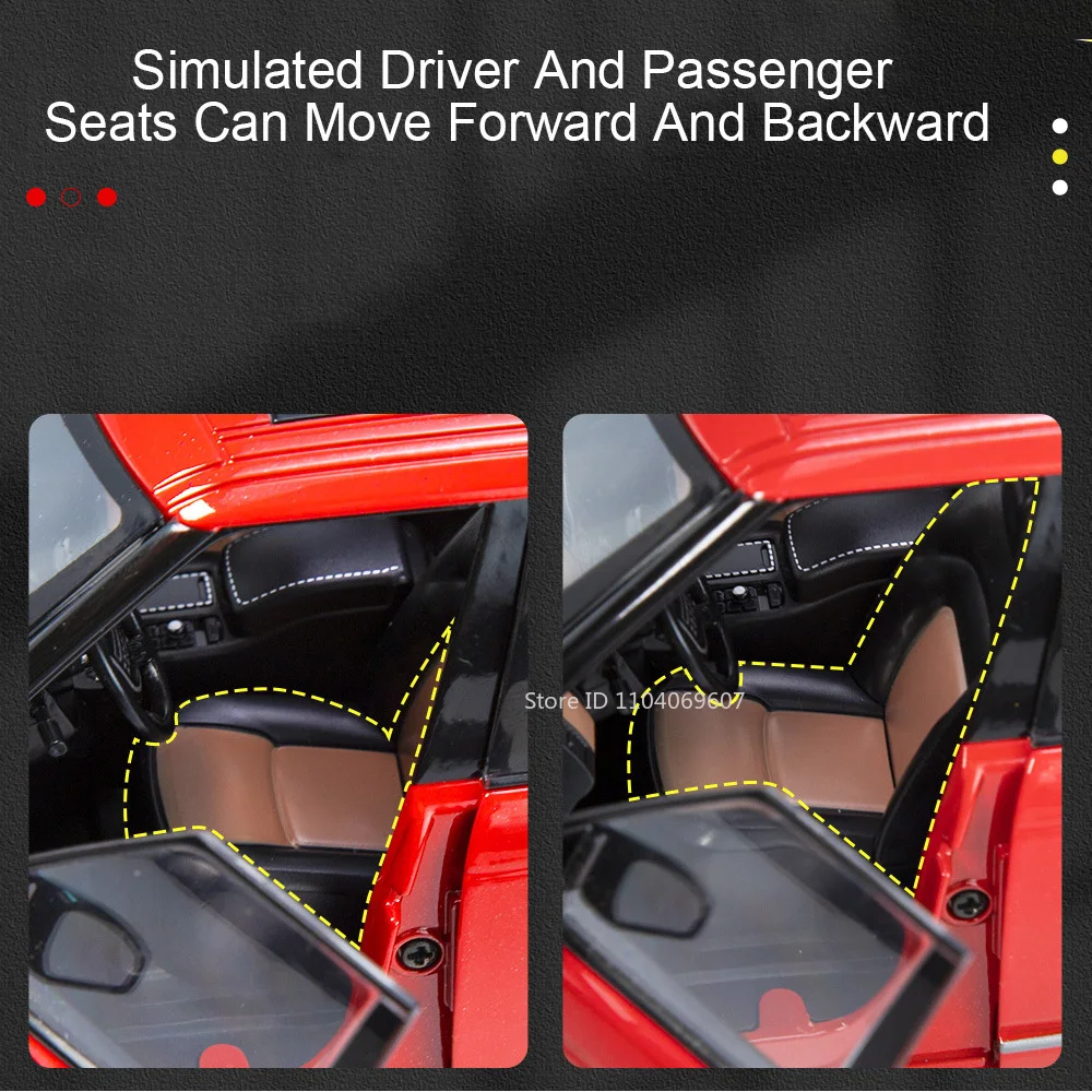 Modelo de carro escala 1:18 Land Range Rover 50th brinquedos liga fundida som luz 6 portas abertas puxar para trás veículos de simulação presentes para crianças