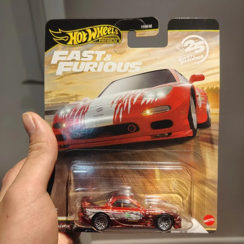 In Stock Hot Wheels Car Culture Fast & Furious P Case Serise Die Cast Alloy Toy Car Model Mazda RX-7 Surprise Car Collection Toy image 3
